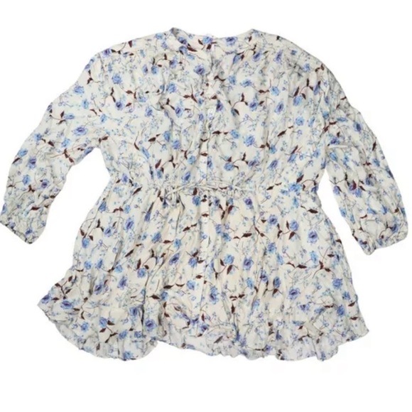 FREE PEOPLE Flower Fields Mini Dress in Light Combo - Picture 5 of 5